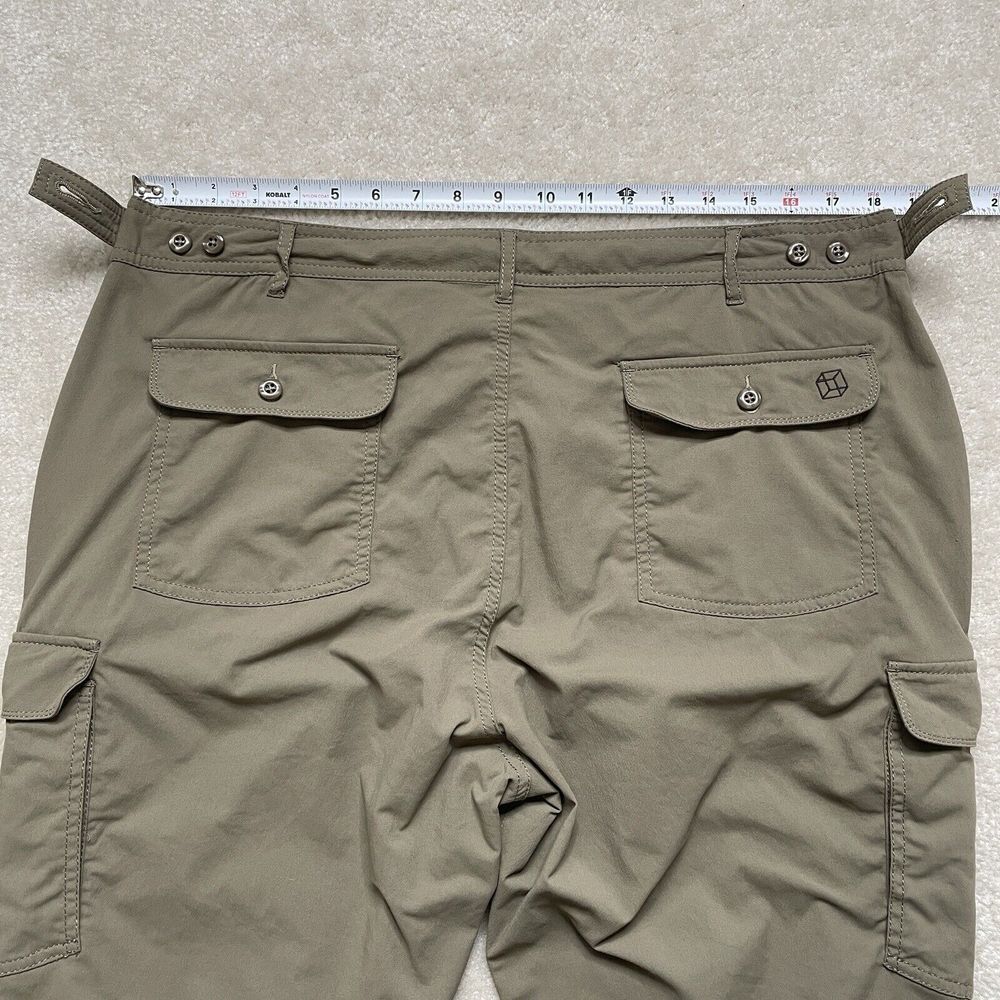 Clothing Arts Pants P Cubed Pick Pocket Proof Brown Cargo Convertible Women's 16 - Picture 3 of 12